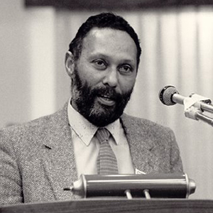 Stuart Hall at Podium Image