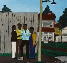 Harmonizing Painting, 1944, by Horace Pippin, Oberlin Art Museum