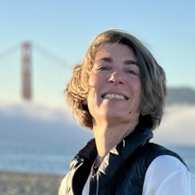 Claudia Schmuckli at Bay Area Beach