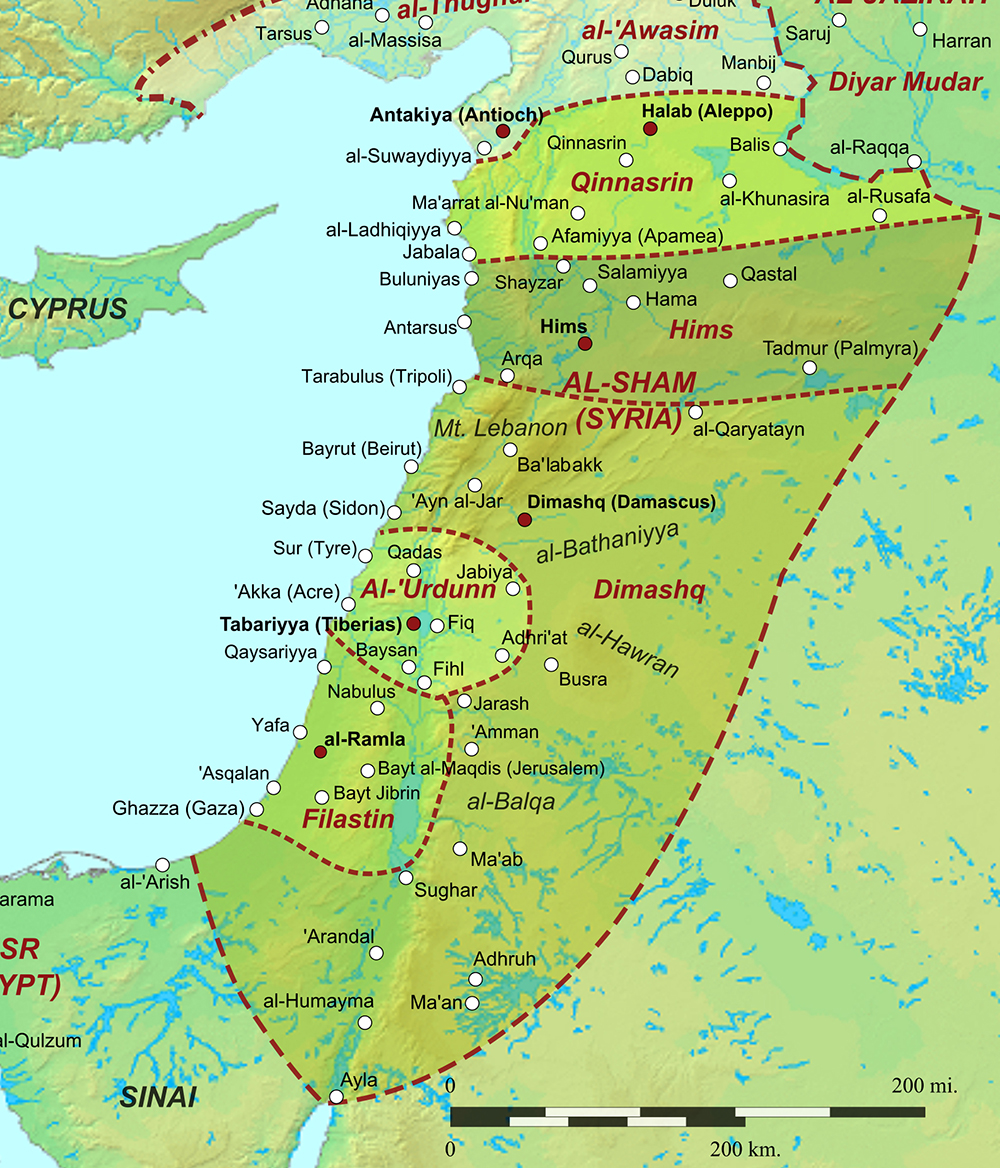 Bilad al-Sham Map 